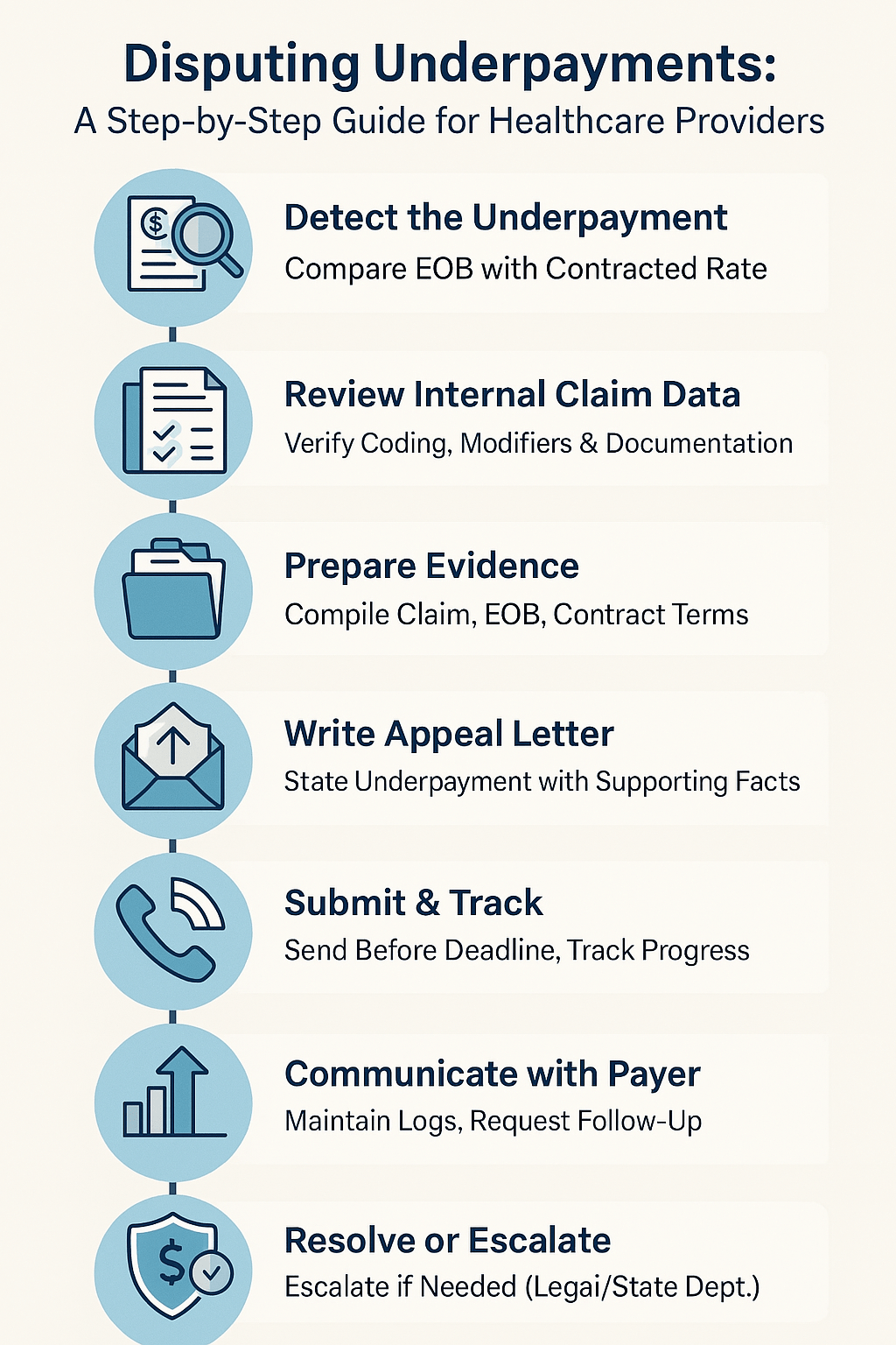 How to Handle Underpayment Disputes and Appeals-A Guide for Healthcare Providers
